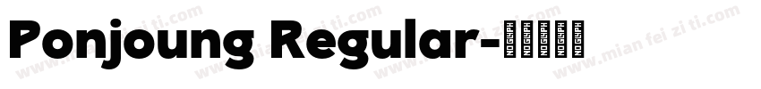 Ponjoung Regular字体转换